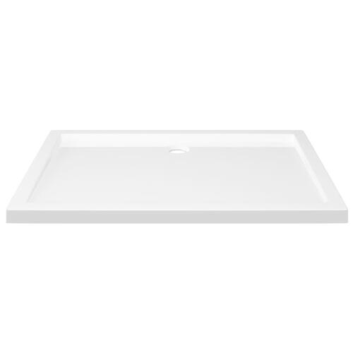 Brusekar 80x110 cm ABS rektangulært hvid