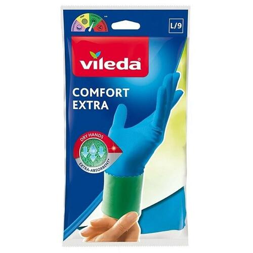 Arbejdshandsker Vileda Confort Extra Blå Grøn