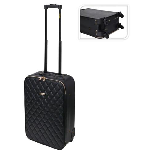 ProWorld kuffert 28 l quiltet design sort