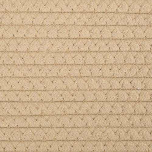 Opbevaringskurv med håndtag - beige og hvid, Ø38 x 46 cm