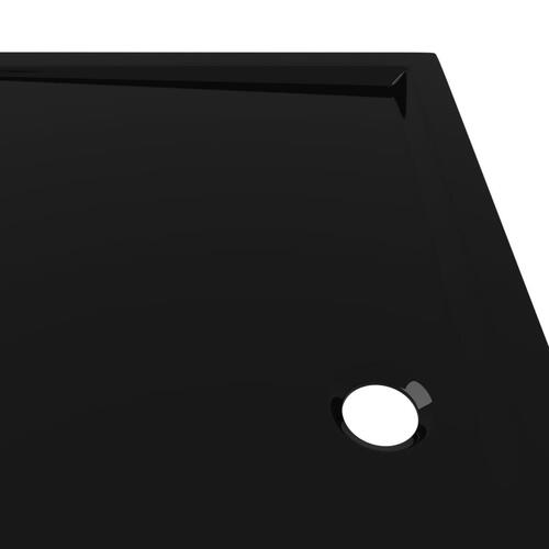 Brusekar 80x90 cm ABS rektangulært sort