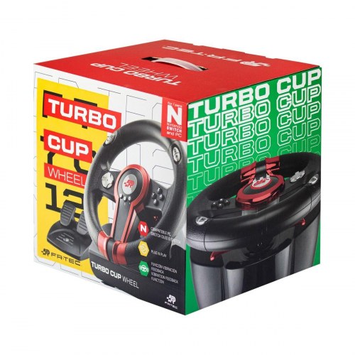 Ratsæt til gaming FR-TEC Turbo Cup Wheel (rød)