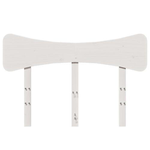 Sengegavl 135 cm massivt fyrretræ hvid