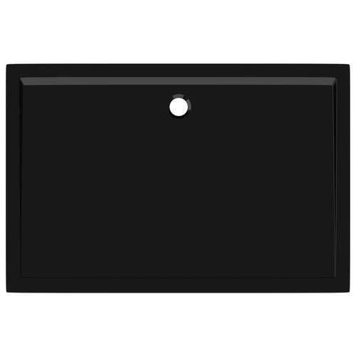 Brusekar 80x120 cm ABS rektangulært sort