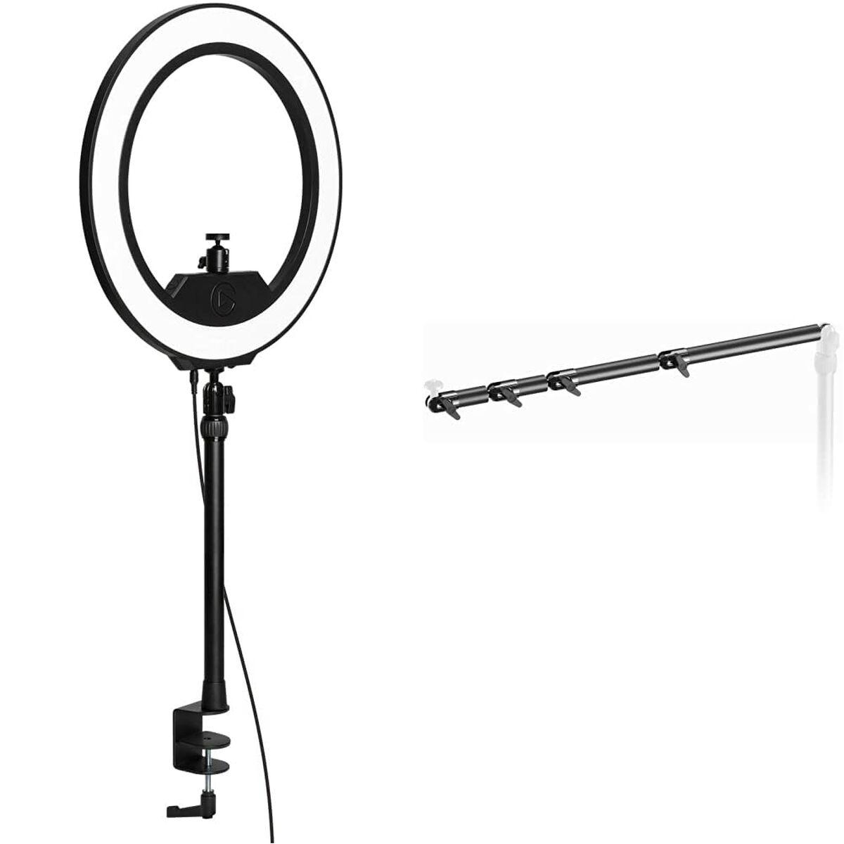 Bordlampe Elgato Ring Light Sort Polykarbonat