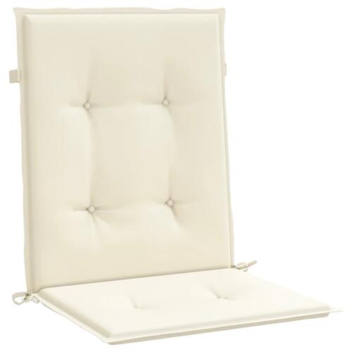 Hynder til havestol 4 stk. 100x50x4 cm cremefarvet (OUTLET A)
