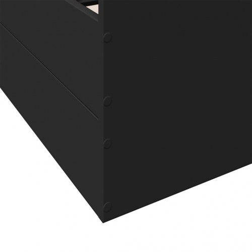 Sengeramme 75x190 cm i sort konstrueret træ
