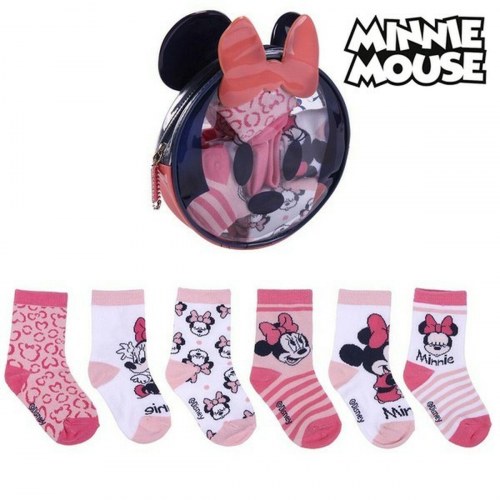 Minnie Mouse sokker til børn - 5-pak (str. 17-18)