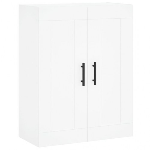 Højskab 69,5x34x180 cm i konstrueret træ - hvid