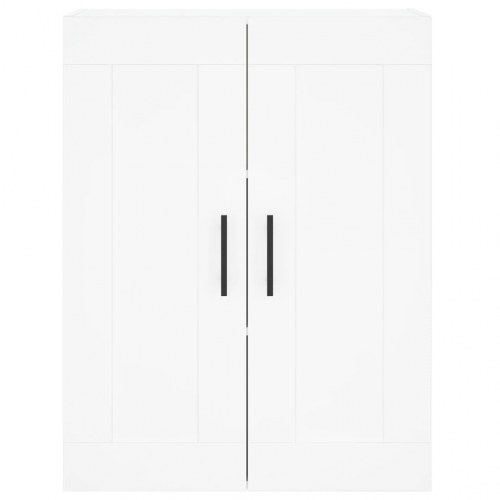 Højskab 69,5x34x180 cm i konstrueret træ - hvid
