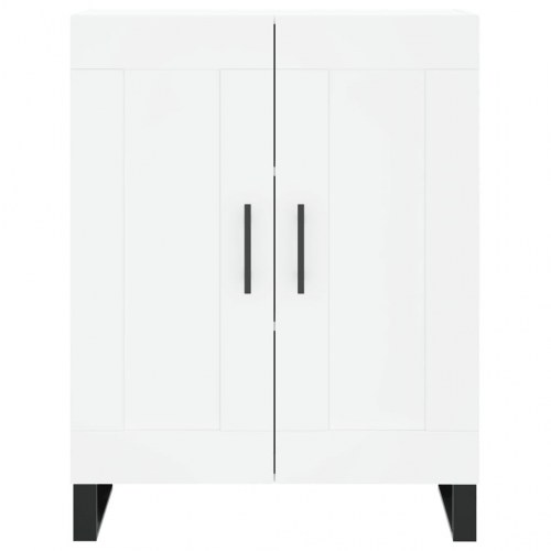 Højskab 69,5x34x180 cm i konstrueret træ - hvid