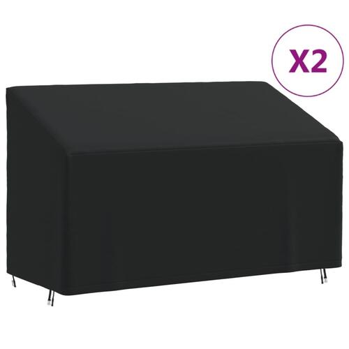 Overtræk 3-pers. bænk 2 stk. 165x70x65/94 cm 420D oxfordstof