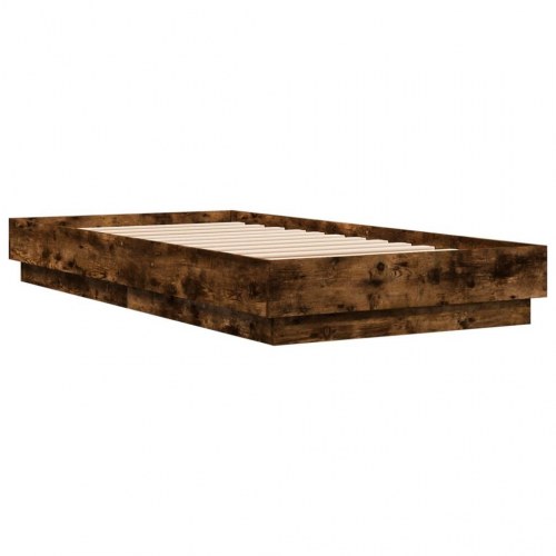 Sengeramme 90 x 190 cm - røget eg