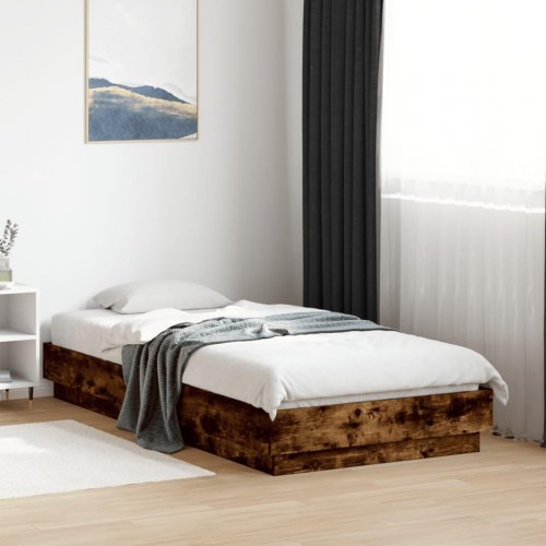 Sengeramme 90 x 190 cm - røget eg