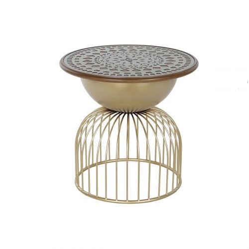Sofabord i metal - 55,5 × 55,5 × 53 cm - Vintage design