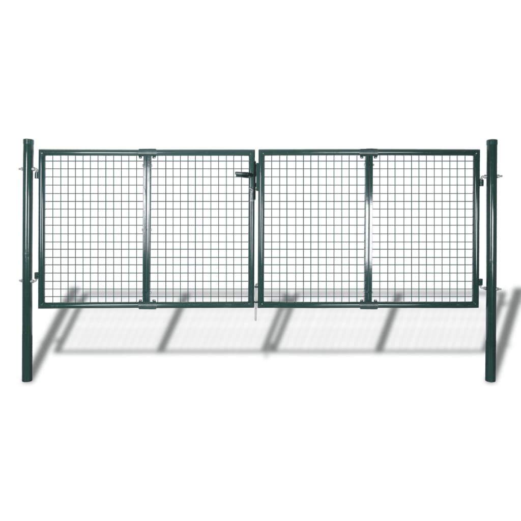 Havelåge 306 x 175 cm stål grøn