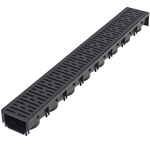 Afvandingskanaler 6 stk. plastik 6 m