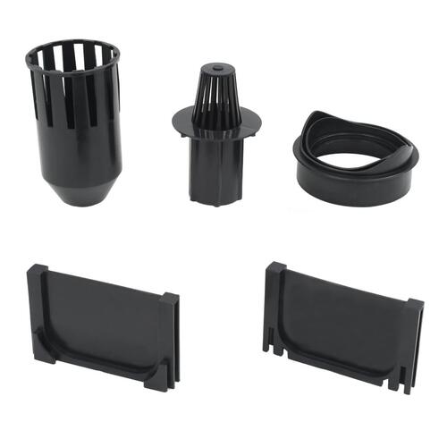 Afvandingskanaler 6 stk. plastik 6 m