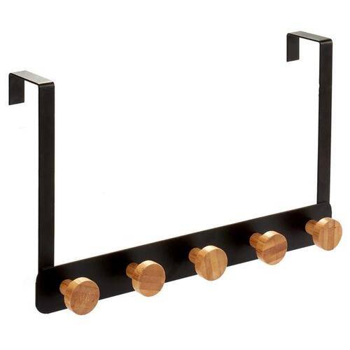 Knagerække til dør Bambus (8,5 x 20 x 33,2 cm)