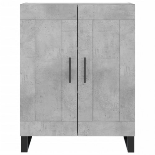 Højskab 69,5x34x180 cm konstrueret træ betongrå