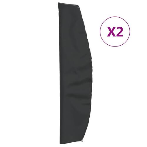 Parasolovertræk 2 stk. 265x50/70/40 cm 420D oxfordstof