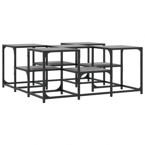 Sofabord 91 × 91 × 40 cm i konstrueret træ - grå sonoma-eg