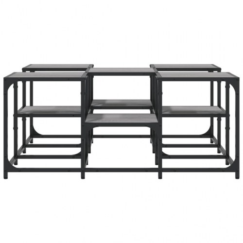 Sofabord 91 × 91 × 40 cm i konstrueret træ - grå sonoma-eg