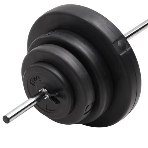 Vægtstang med skiver 60 kg