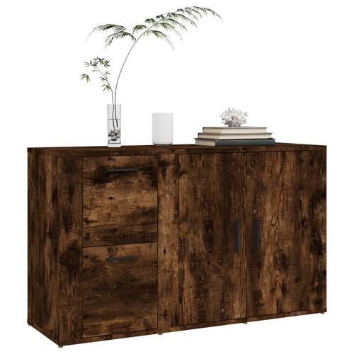 Skænk 100x33x59,5 cm konstrueret træ røget egetræsfarve