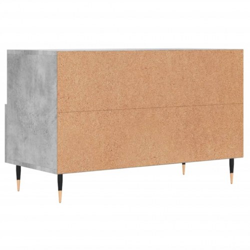 Tv-bord 80x36x50 cm konstrueret træ betongrå