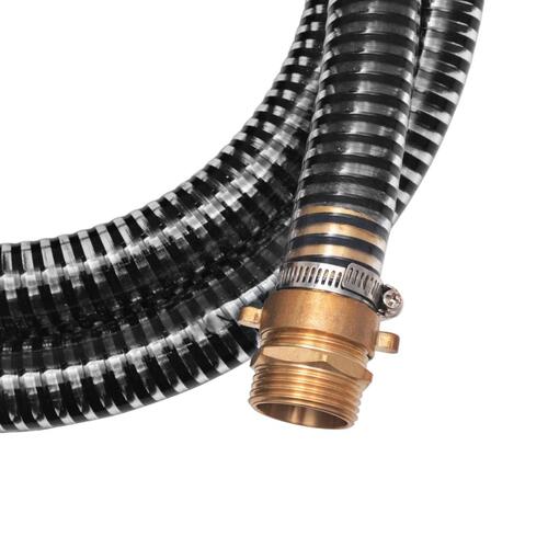 Sugeslange med messingstik 7 m 25 mm sort