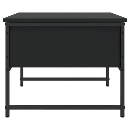 Sofabord i sort konstrueret træ med 2 skuffer - 101 × 49 × 39,5 cm