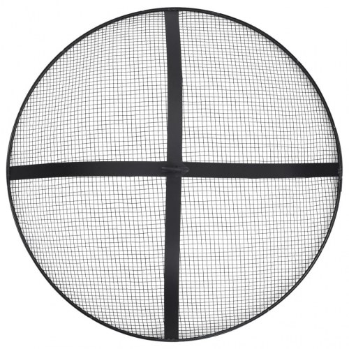 Bålfad med ildrager 54x54x55 cm stål