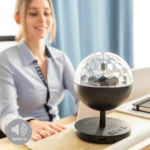 LED diskolys med højttaler - Istarlyt, genopladelig