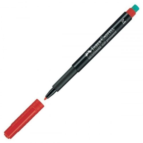 Faber-Castell Multimark 1525 sprittusch, rød, M (10 stk.)