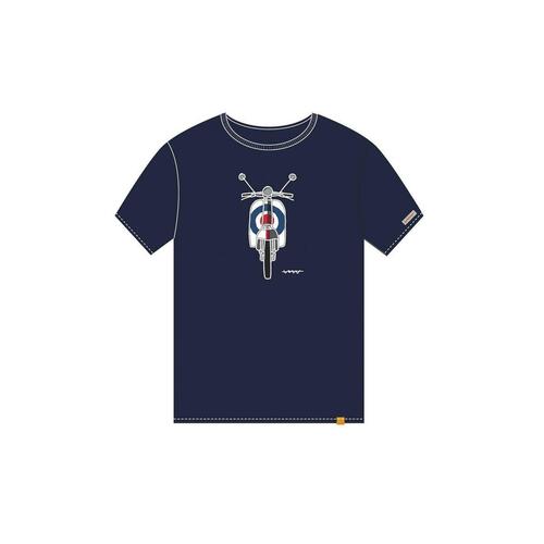 Kortærmet T-shirt Cállate la Boca Marineblå Motorcykel L (2 enheder)