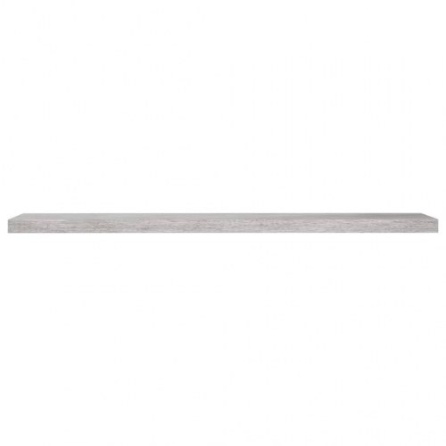 Væghylder 4 stk. - 120 × 23,5 × 3,8 cm i MDF, betongrå