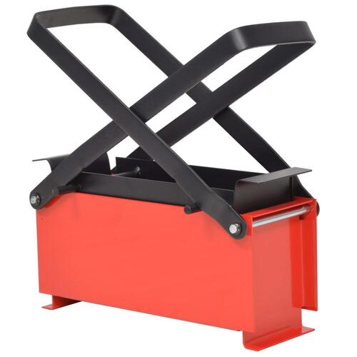 Briketpresser til papir 34x14x14 cm sort og rød