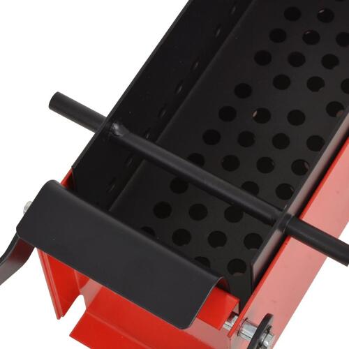 Briketpresser til papir 34x14x14 cm sort og rød