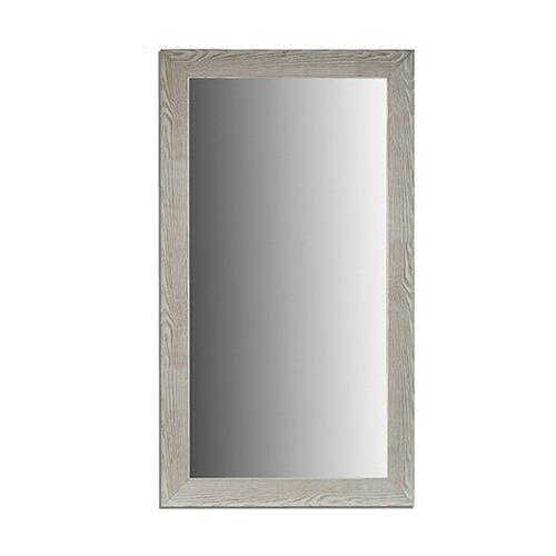 Vægspejl Træ Hvid Glas (75 x 136 x 1,5 cm) (2 enheder)