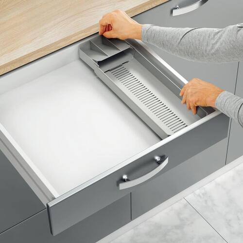 Metaltex justerbar bestikbakke Unifit
