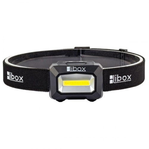 Libox LB0107 genopladelig LED lommelygte (rød/hvid/sort)