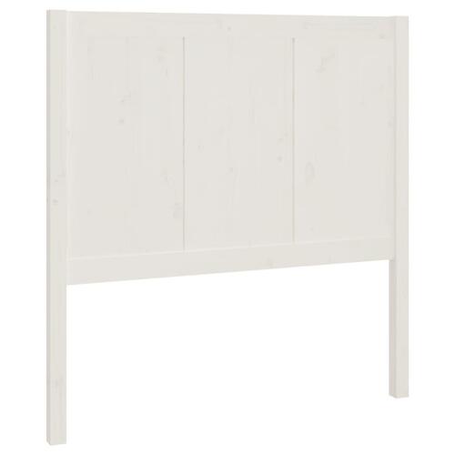 Sengegærde 80,5x4x100 cm massivt fyrretræ hvid