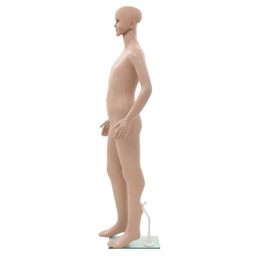 Børnemannequin med glasbase 140 cm - beige