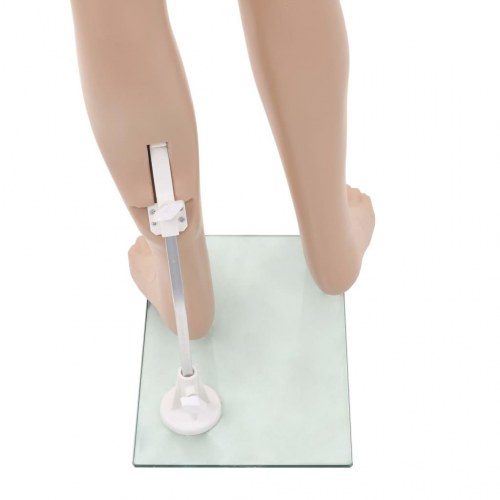 Børnemannequin med glasbase 140 cm - beige