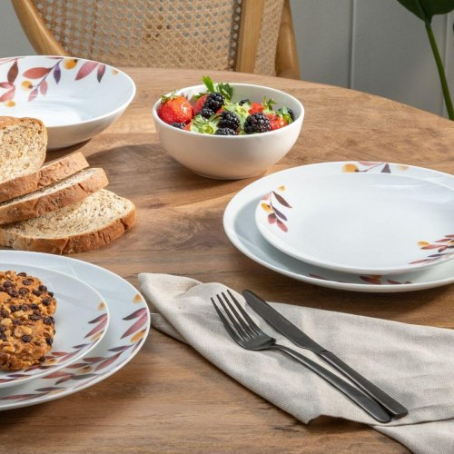 Spisestel Hvid Multifarvet Porcelæn Ark 1 cm 37 x 23 x 30 cm 18 Dele