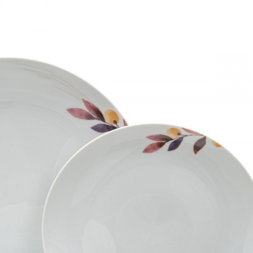 Spisestel Hvid Multifarvet Porcelæn Ark 1 cm 37 x 23 x 30 cm 18 Dele