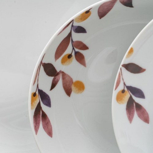 Spisestel Hvid Multifarvet Porcelæn Ark 1 cm 37 x 23 x 30 cm 18 Dele