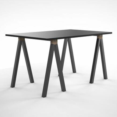 Nordlinger bordbuk Aspen 70x30x73 cm træ og metal sort
