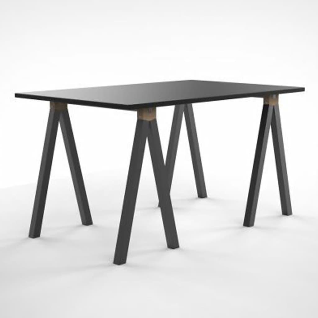 Nordlinger bordbuk Aspen 70x30x73 cm træ og metal sort
